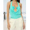 (L, Blue) Top estivo donna e spiaggia. 4