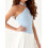(M, Blue) Γυναικείο halter τοπ, και πάρτι 4