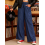 (L, Blue) Γυναικείο Casual παντελόνι τις εποχές. 4