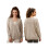 (One Size, Beige) Γυναικείο Φθινοπωρινό Πουλόβερ με Κουμπιά 2