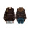(M, Dark Brown) Γυναικεία ριγέ πλεκτά στρογγυλή λαιμόκοψη 2
