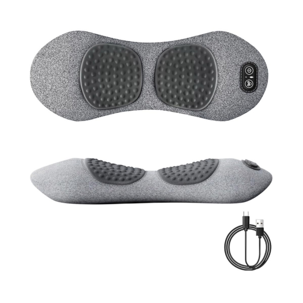 Heated Back Massager with Vibration and Heat Therapy for Sciatica Relief and Ergonomic Memory Foam