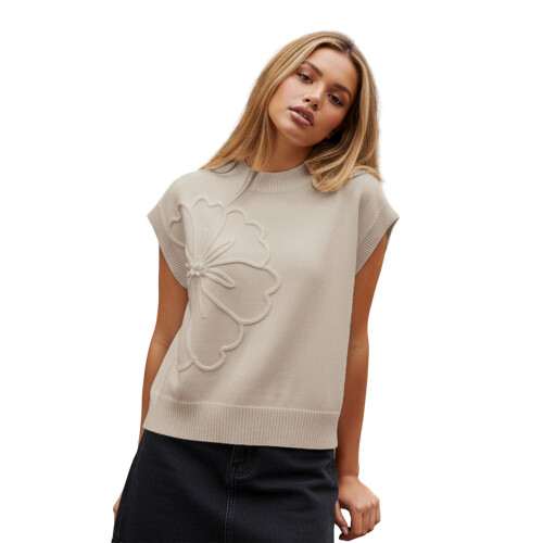 (L, Khaki) Γυναικεία καλοκαιρινά μπλουζάκια φαρδιά γραμμή.