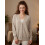 (One Size, Beige) Γυναικείο Φθινοπωρινό Πουλόβερ με Κουμπιά 4
