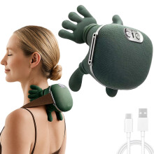 Neck and Shoulder Massager with Heat, 3D Kneading Back Massager, Dual Heat for Neck Back Legs