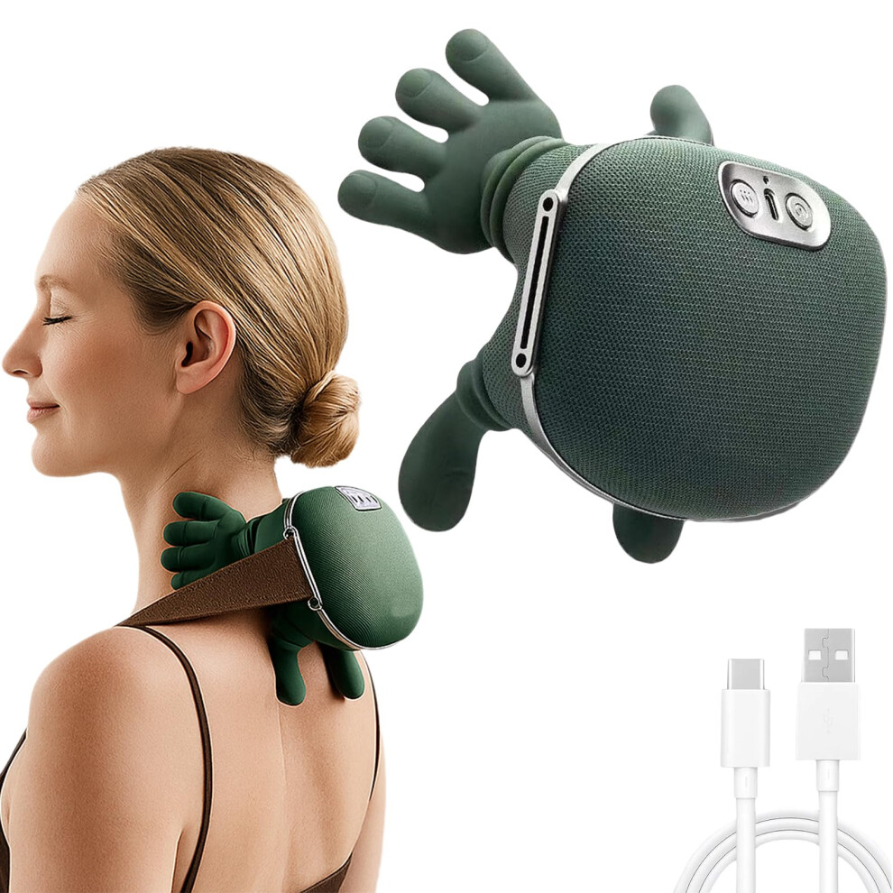 Neck and Shoulder Massager with Heat, 3D Kneading Back Massager, Dual Heat for Neck Back Legs