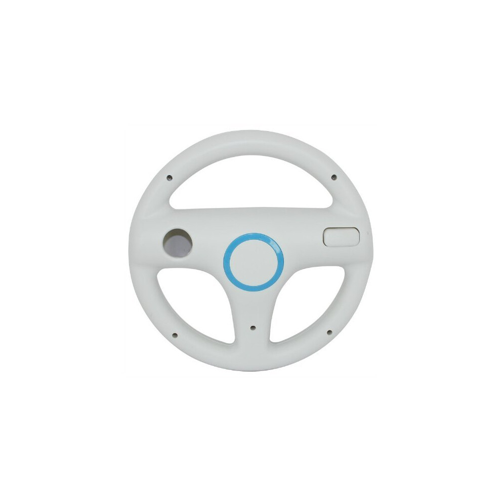 Racing Wheel For Nintendo Wii Remote And Motion Plus, Realistic Steering Control, White 9169991210865