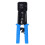 Alicate de crimpagem Ethernet com conectores pass-through e testador de cabos de rede. Funcionalidade versátil. Alicate de crimpagem modular com 7