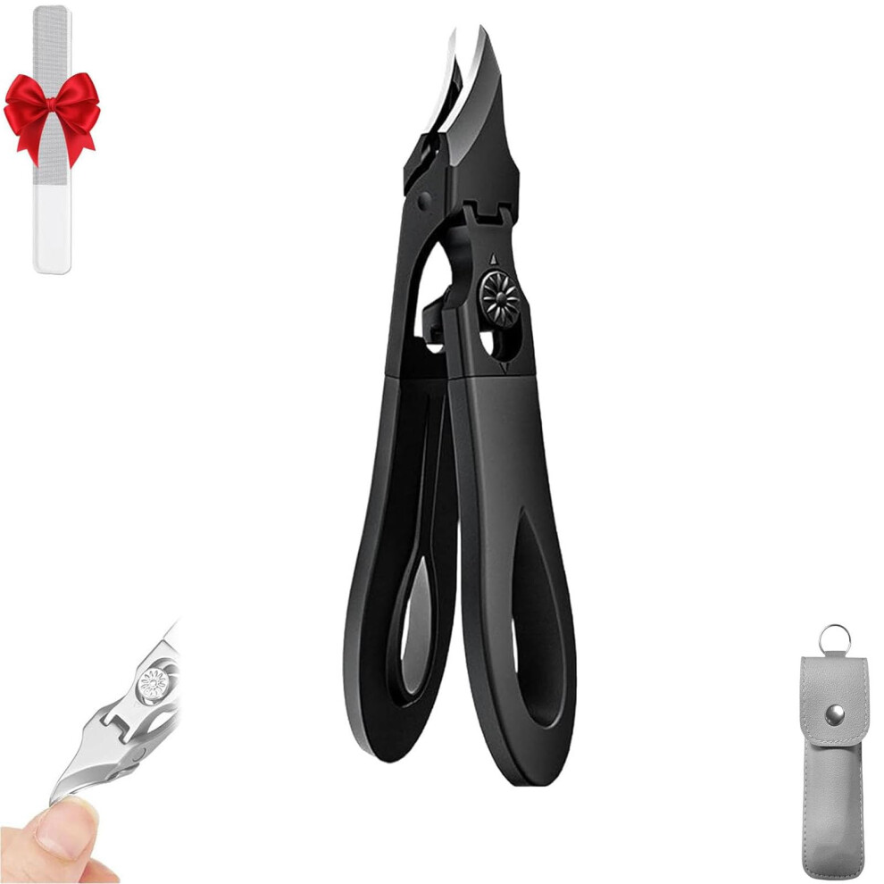 Nail Clipper for Thick Nails with Precision Curved Blade, Wide Jaw Stainless Steel Ingrown Toenail Clipper