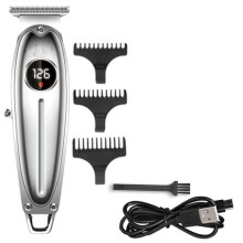 Hair Clippers for Men with Precision Blades, Cordless AllMetal Beard Trimmer, Rechargeable Lithium Battery
