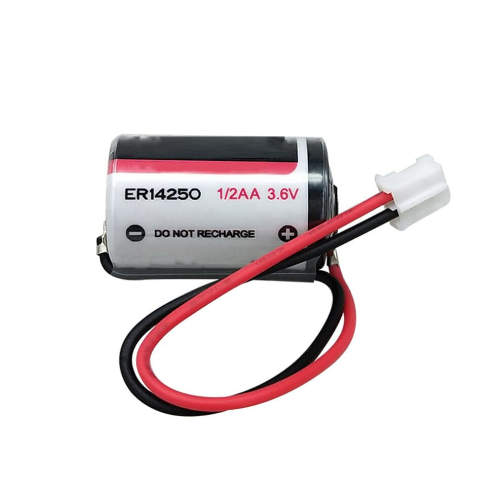 Er14250 3.6V 1200Mah Lithium Battery 1/2 Aa With Plug Longlasting Energy Density White 9771547190325