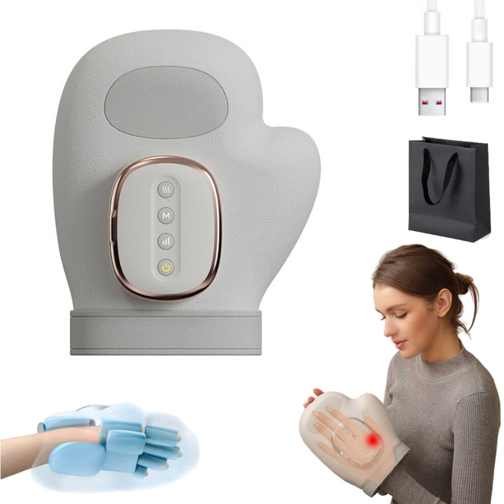 Hand Massager with Heat and 360 Air Compression for Arthritis Relief, Cordless Rechargeable Design