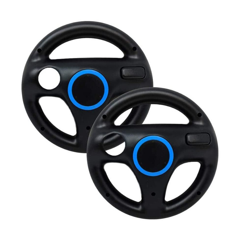 Racing Wheel For Nintendo Wii And Wii U, Ergonomic Comfort Grip, 2 Pack Black 9771547190349