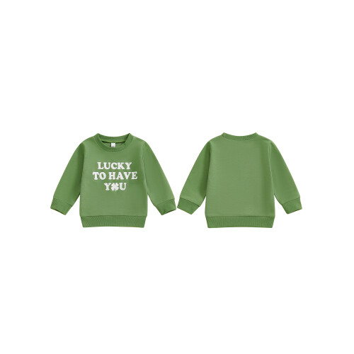 (12-18 Months, Green) Μπλούζα τριφυλλιού για ρούχα νηπίων 1