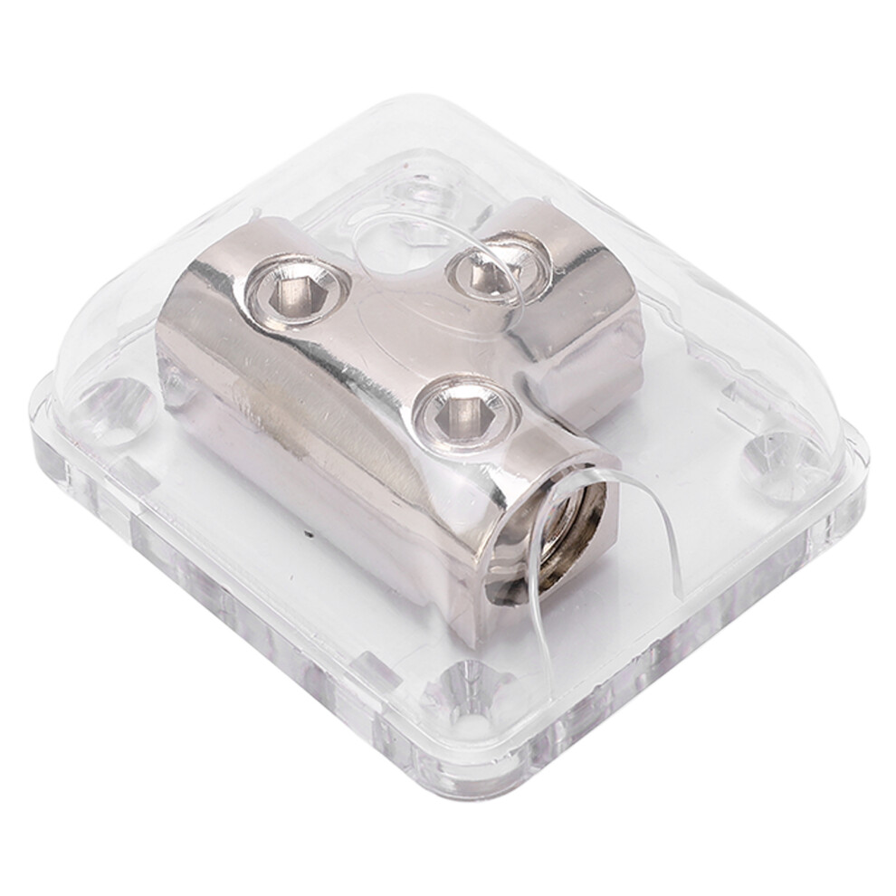 Power Distribution Block 0Ga Zinc Alloy 1 In 2 Out Marine Grade Chrome Plated 8451390264022