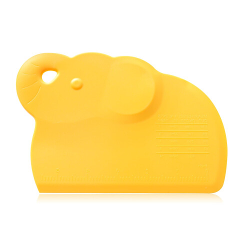 Dough Scraper Bench Scraper with Measurement Scale, Flexible Non‑Slip Grip for Baking Bread Cake