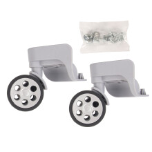 Replacement Luggage Wheels, 360Degree Rotation, For Widely Applicable Suitcases, Shock Absorbing, Light Gray, Package Of2