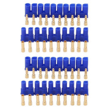10pairs Male Female EC2 Connector 2.0mm Gold Bullet Banana Plug for RC ESC Lipo Battery Electric Motor
