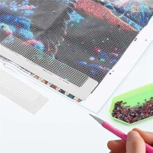 3Pcs Diamond Draw Ruler Mesh Ruler Grid DIY Diamond Draw Ruler Accessories with 240/400 Blank Grids