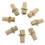 8Pcs Válvula de Escape Do Compressor Pneumática Rolha de Escape Rápido Saídas de Ar Condicionado de Exaustão 1/8 Polegadas 1