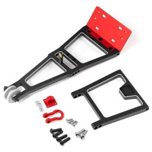 Servier-/Winden-Doppelstent-Rettungswagen/Abschleppwagen-Kranarm-Abschleppsatz für 1/10 RC Crawler SCX10 TRX4 Capra LCG-Chassis