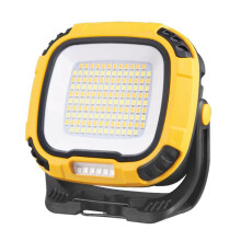 Lanterne à LED Portable à Lumière Forte, Lampe de Poche pour Camping, Pêche, Urgence, Lampe de Travail Rechargeable, Jaune