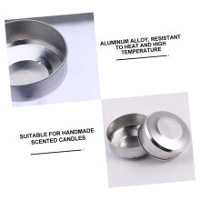 400pcs Aluminum Candle Box Candlestick Tealight Candle Dish DIY Candles Case Candle Tins Containers Empty Tea Light Case