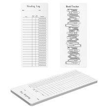 12pcs 2025 Reading List Bookmark, Coloring Book Tracker & Rating Reading Log Funny Reading List Page