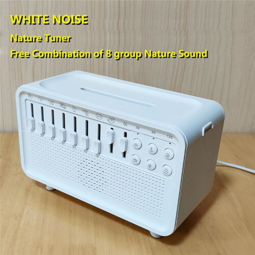 White Noise Machine Diffuser Air Aroma Diffuser Humidifier with 8 White Noise Adjustable, Night Light,  Speaker 2