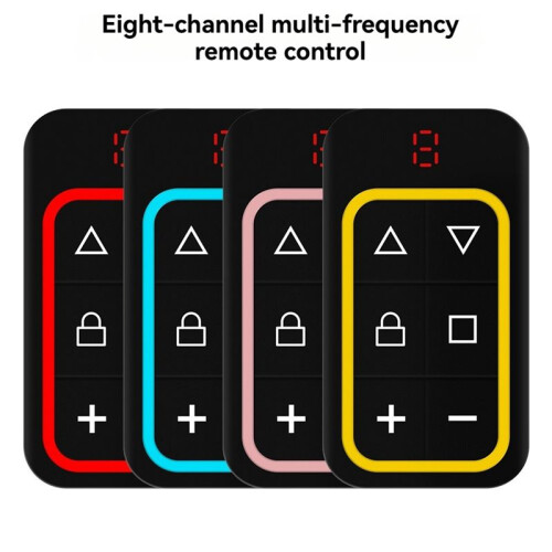 8CH Multi Frequency Garage Door Remote Control 270-868MHZ RF Copy Remote Control Automatically Identify Frequency Red 1