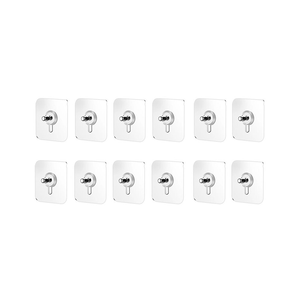 12Pcs Drill Free Adhesive Hooks,Upgraded Picture Hangers Without Nails,Nail Free Wall Hangers For Kitchen, Bathroom 4714158489483