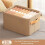 Multi-Functional Closet Organizer,Steel Ring Storage Box, Fabric Folding Bedroom Wardrobe Clothes Storage Box A 6
