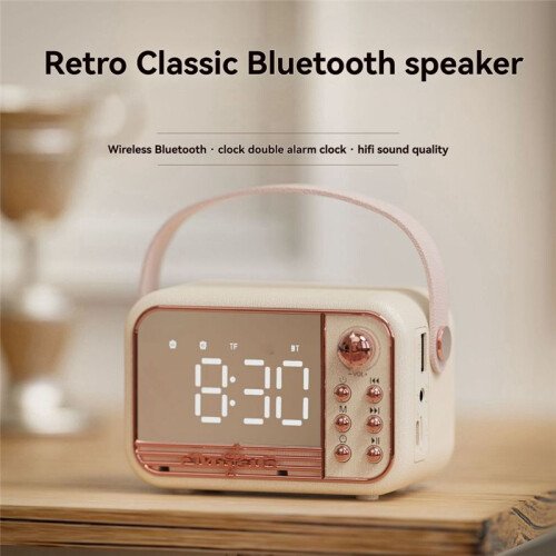 Alarm Clock  5.0 Speaker Support TF Card U Disk AUX 3D Sound Balance Diffusion Type Alarm Clock Speaker A 2