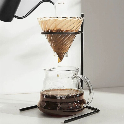 Punch Frame Dripper Stand Coffee Station Coffee Brewer Stand Coffee Filter Cup Rack Funnel Maker Rod 2