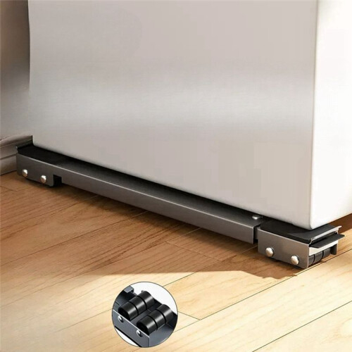 Adjustable Movable Base for Refrigerator and Washing Machine-Roller Bracket with 16 Wheels to Enhance Stability B 1