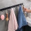 2pcs 6 Hook Kitchen Punch-Free Hook Nordic Black Space Aluminium Single Hook Simple Coat Hook Wall Hook. 6 Hooks 9