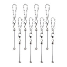 8 Pezzi di Ciondoli per Tazze con Perline, Decorazione A Catena per Tazze In Metallo per Ciondoli per Bottiglie D'Acqua, Accessori DIY con Perline