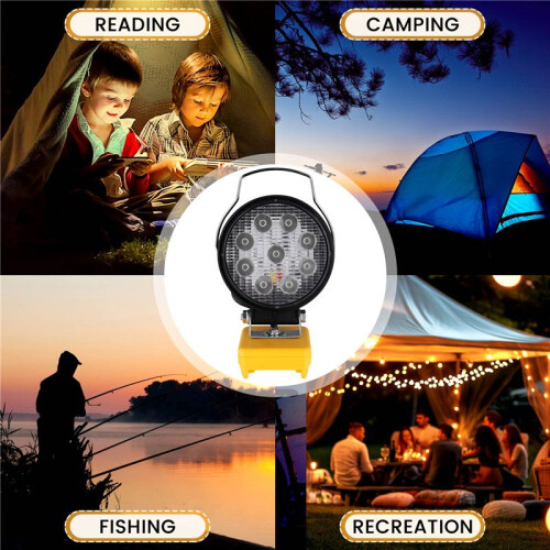 For  18V 20V Battery 4inch 18W Work LED Light 6500K LED Outdoor Engineering Light