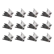 12PCS Commercial Freezer Shelf Clips Stainless Steel Refrigerator Shelf Support Clamp Bracket Shelves Parts