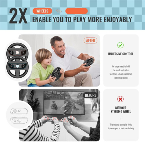 Vänster Höger Spelrattskontroll Handtag Hållare Grip  Controller Gamepad för   OLED A 2