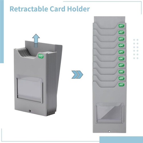 Card Bag Office Material Punch Card Rack Hanging Storage Rack Multi-Function Rack Optional Position 1