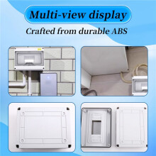 IP65 Mcb Breaker Box Distributionsskyddsbox ABS Power Electronic Din Rail-Kapsling för Kretsbrytare HT-8 Way