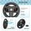 Left Right Game Steering Wheel Controller Handle Holder Grip  Controller Gamepad for   OLED A 7