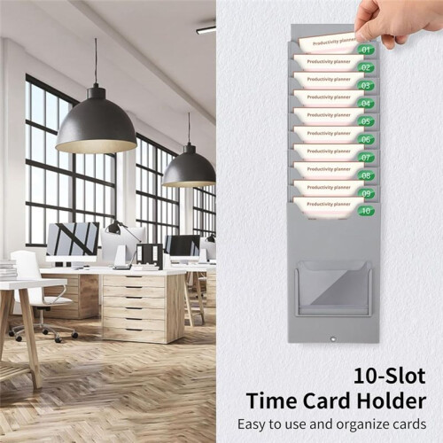 Card Bag Office Material Punch Card Rack Hanging Storage Rack Multi-Function Rack Optional Position 2