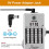 Rowin Guitar Equalizer Pedal 5-Band Parametric EQ Guitar Effect Pedal Frequency Compensator 18dB Range for  Size Pedal 5