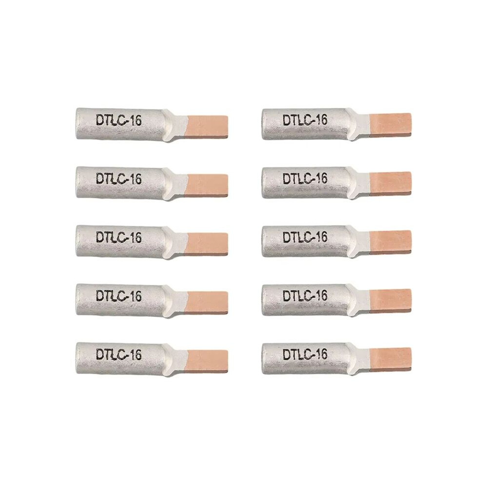 10Pcs Circuit Breaker Copper Aluminum Cable Terminal Electric Meter Wire Connector Bimetallic Cable Lugs Dtlc-16 6031092540253