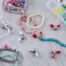 8 Stuks Kralenstoppers voor Het Maken van Sieraden, Kralendraaduiteinden Om Te Voorkomen Dat Kralen Vallen, Veerstaal, Kralengereedschap