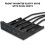 USB 3.0 4Port Front Panel USB3.0 3.5 Inch Floppy Front Panel Internal Bracket Adapter for Desktop 3.5 Inch Floppy Bay 2