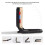 COB Work Light USB Rechargeable Work Light Portable Magnetic Hanging Lamp Emergency Lights for Outdoor Camping D 9
