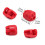 Kit di Ammortizzatori per Auto RC per ARRMA 6s 1/7 1/8 Modelli Accessori per Auto RC Rosso 5
